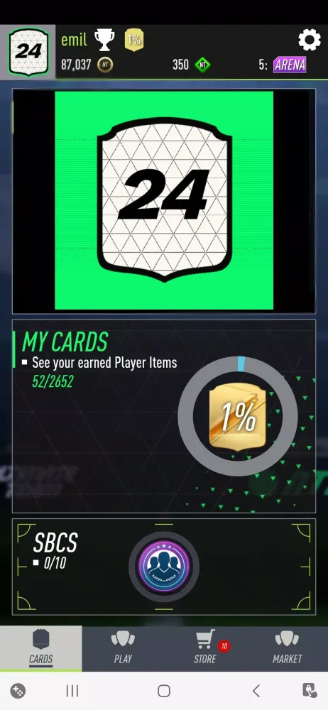 Nicotom 24 Draft + Pack Opener Screenshots