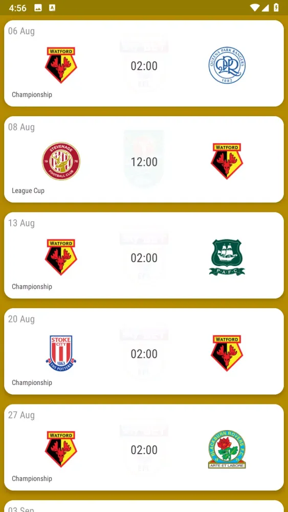 Watford FC Fan App スクリーンショット