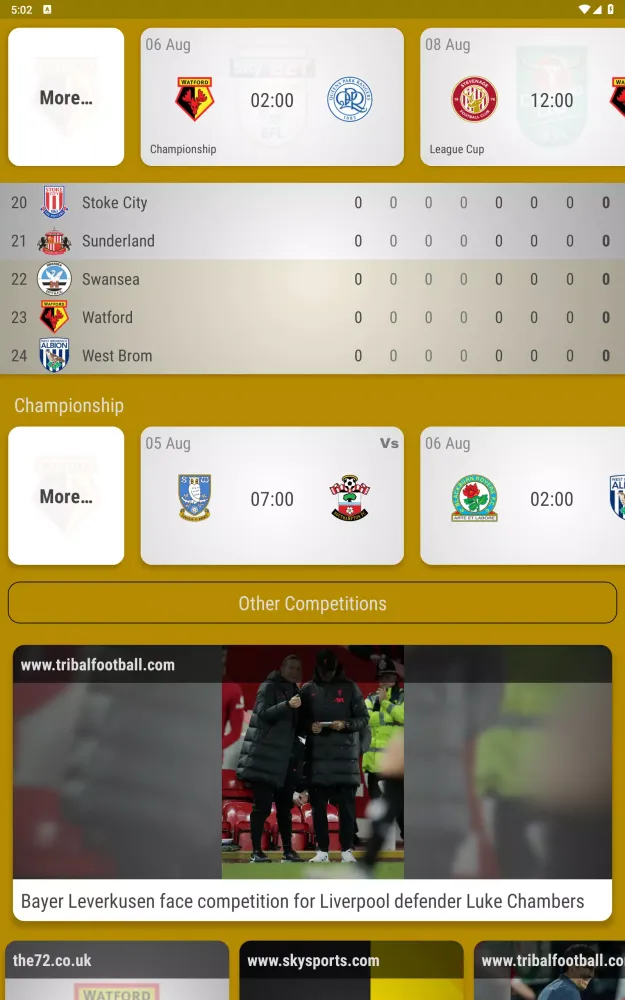 Watford FC Fan App スクリーンショット