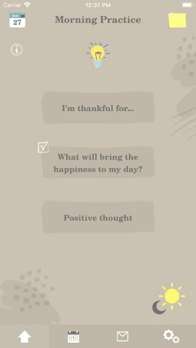Capturas de tela do Thanksfor - gratitude journal