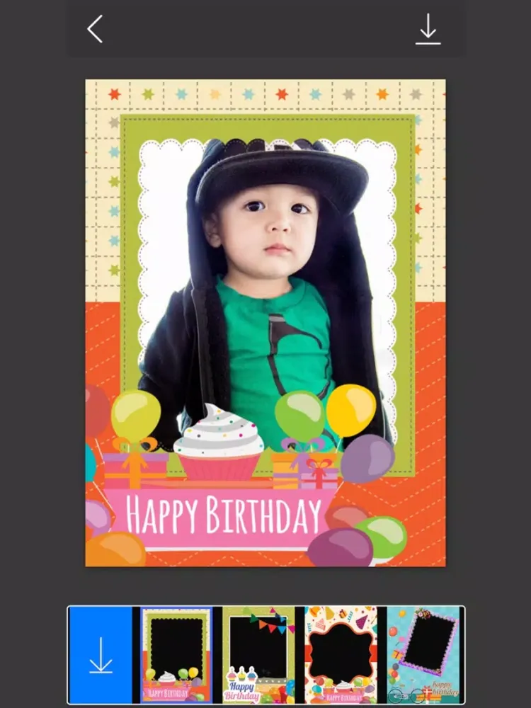 Birthday Photo Frames - make eligant and awesome photo using new photo frames iPad  Screenshots