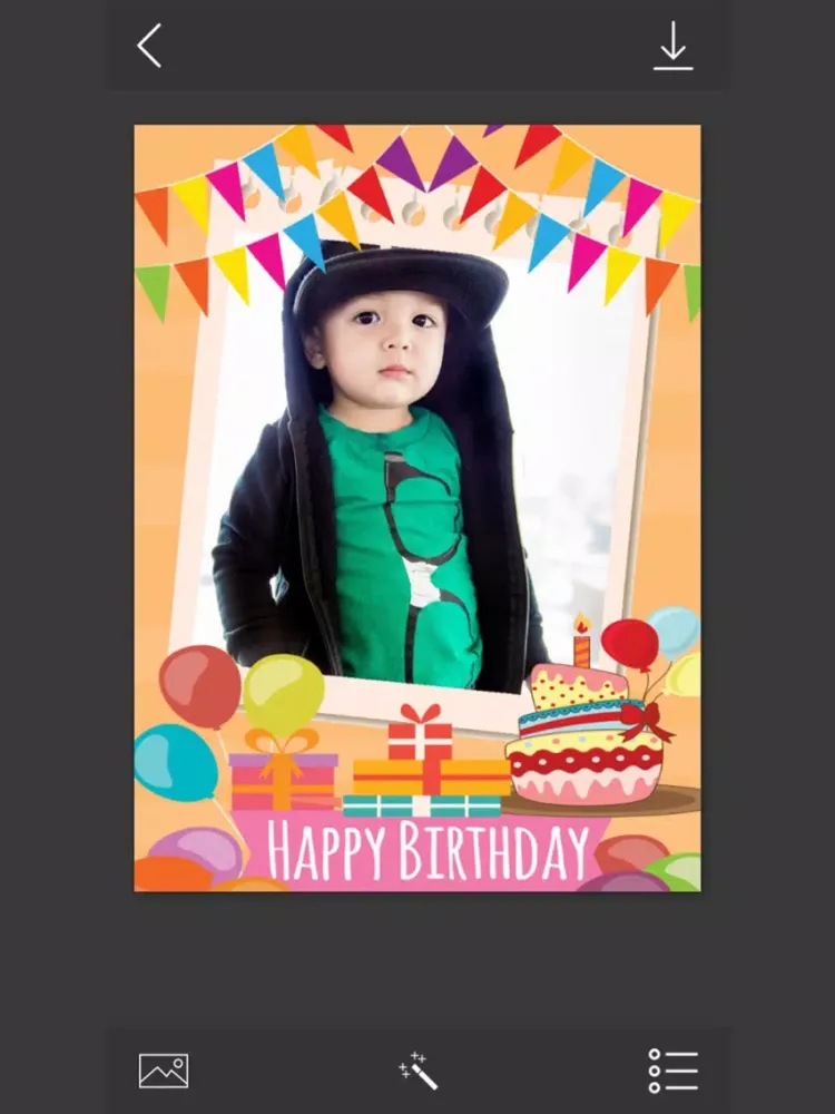 Birthday Photo Frames - make eligant and awesome photo using new photo frames iPad  Screenshots
