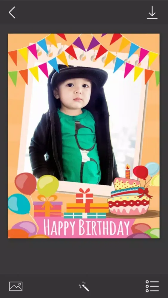 Birthday Photo Frames - make eligant and awesome photo using new photo frames Screenshots