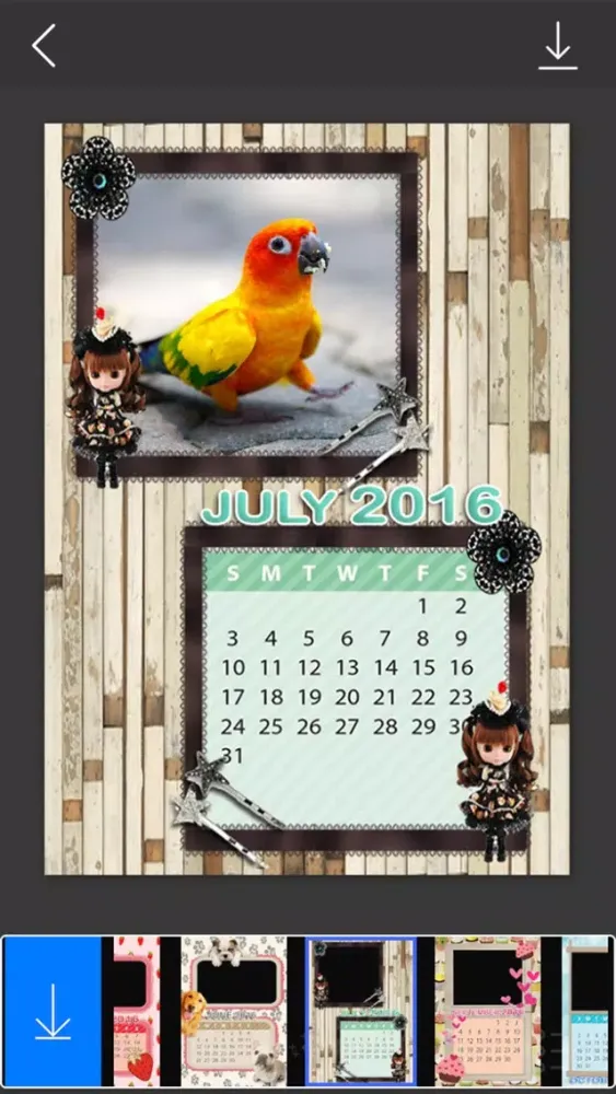 Скриншоты Calendar Photo Frames - make eligant and awesome photo using new photo frames