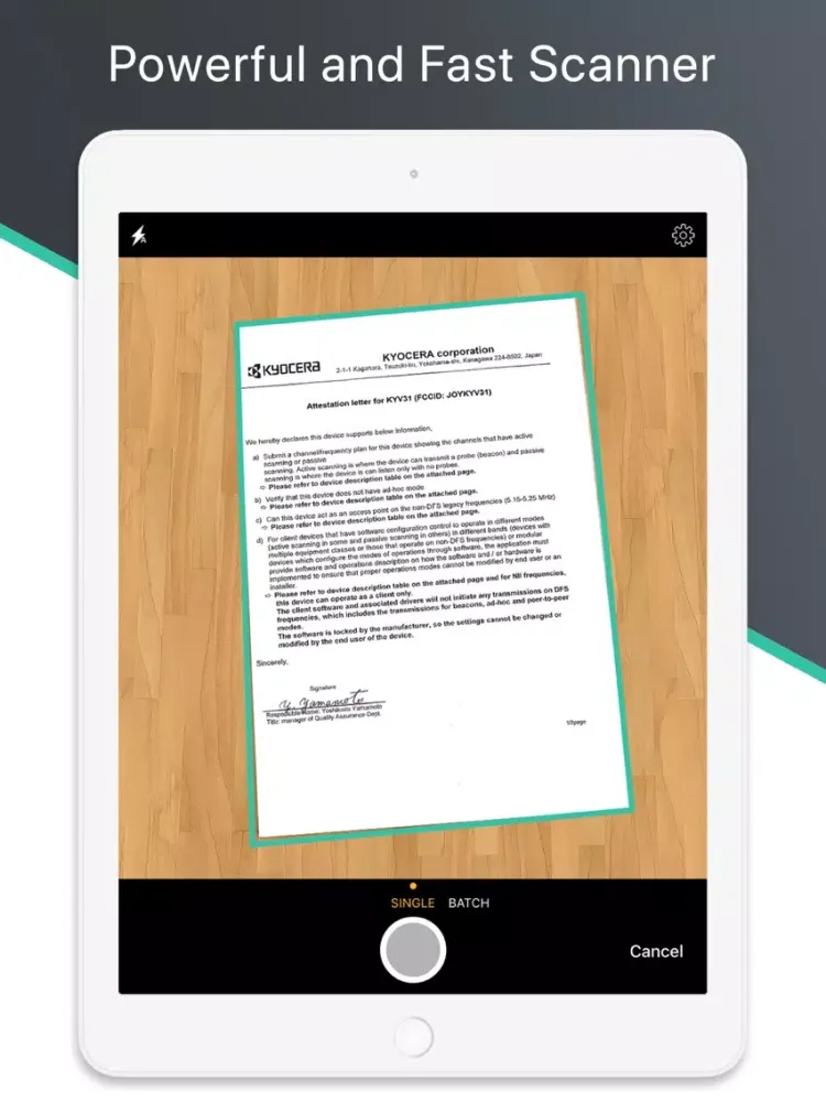 Capturas de tela do Scanner App - Document Scan iPad 