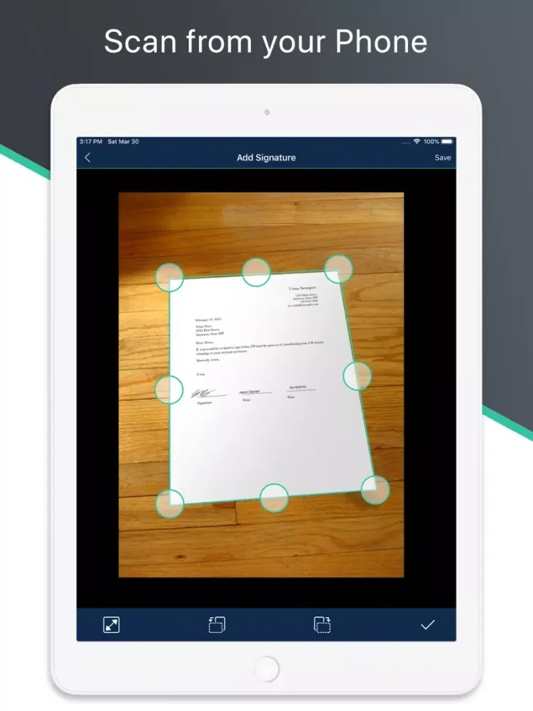 Capturas de tela do Scanner App - Document Scan iPad 