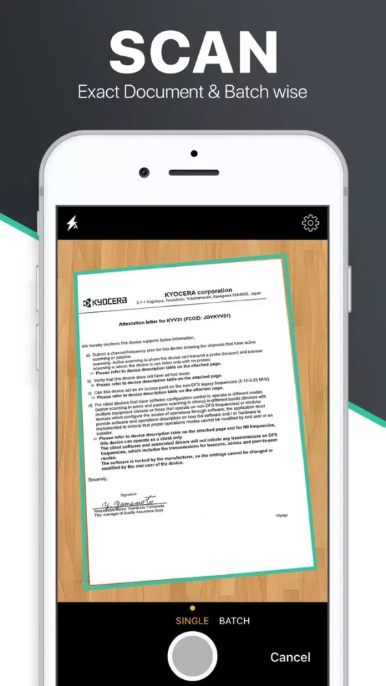 Capturas de tela do Scanner App - Document Scan