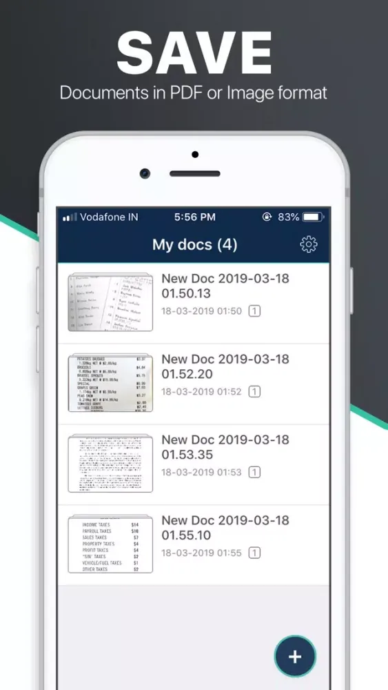 Capturas de tela do Scanner App - Document Scan