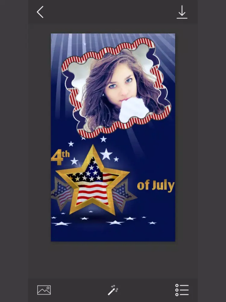 Zrzuty ekranu Independence Day Photo Frames - 4th Of July Independence day USA iPad 