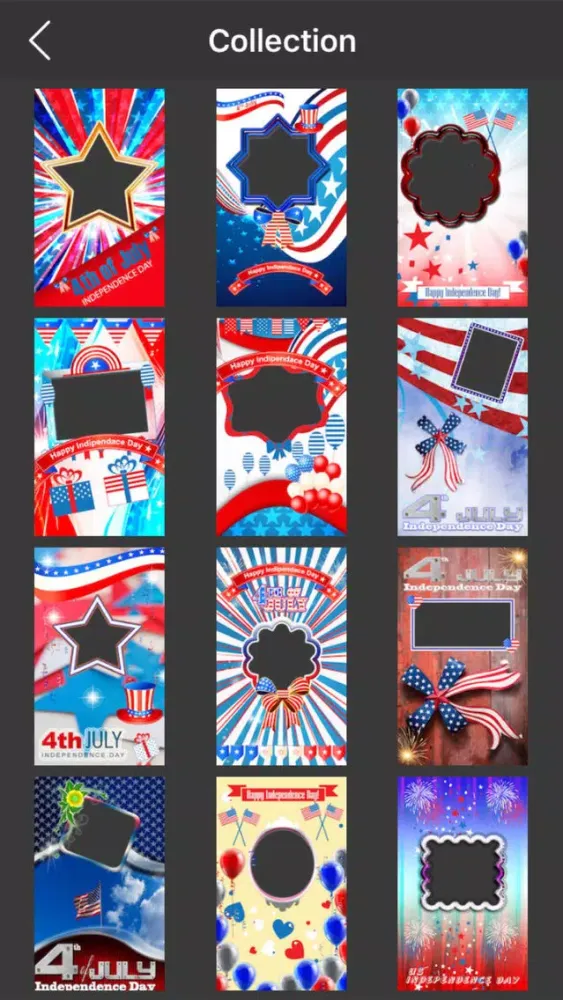 Zrzuty ekranu Independence Day Photo Frames - 4th Of July Independence day USA