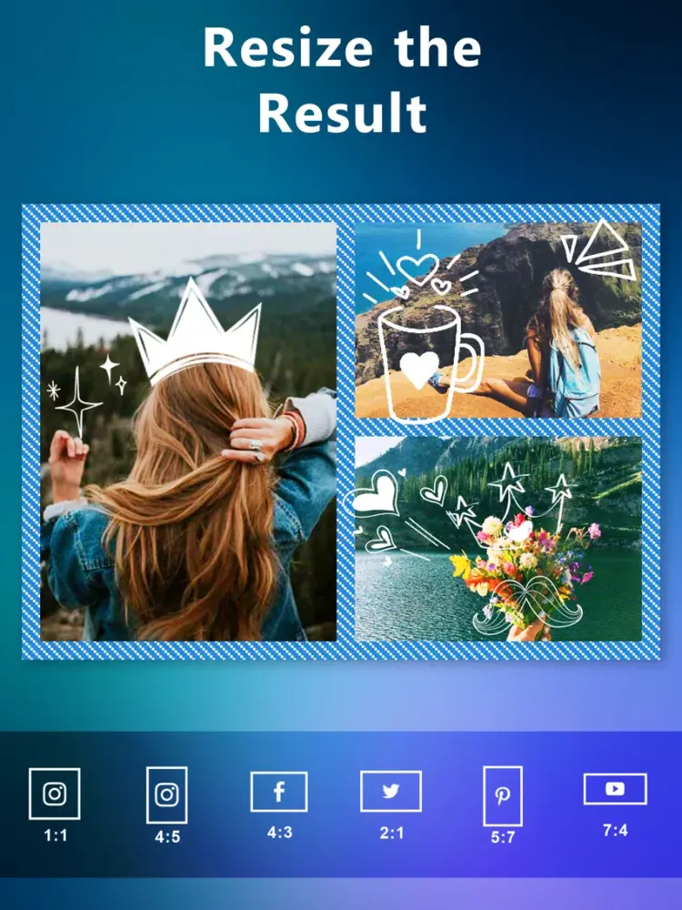 ภาพหน้าจอของ Collage Maker - Grid & Editor iPad 