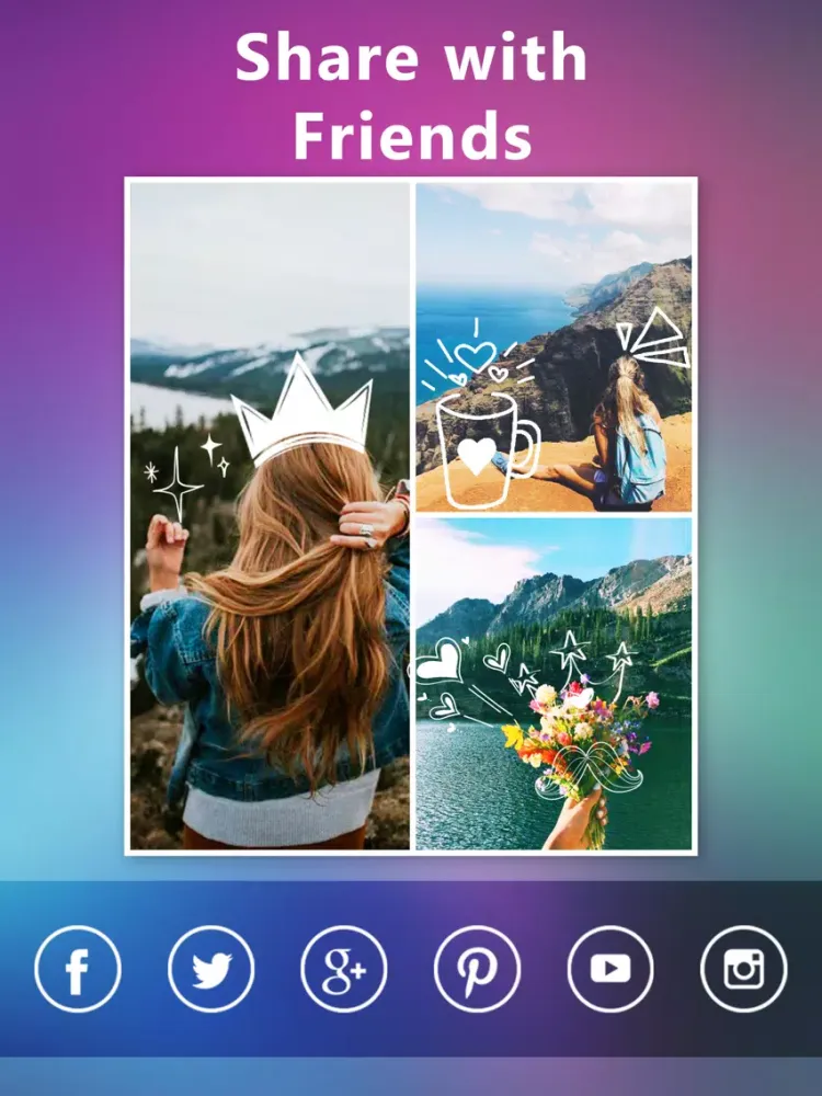 ภาพหน้าจอของ Collage Maker - Grid & Editor iPad 