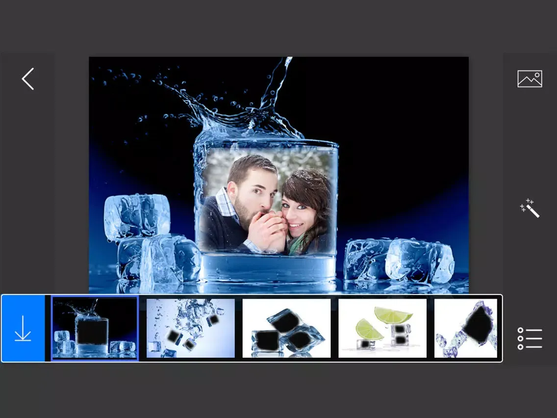 Ice Photo Frames - make eligant and awesome photo using new photo frames iPad  Screenshots