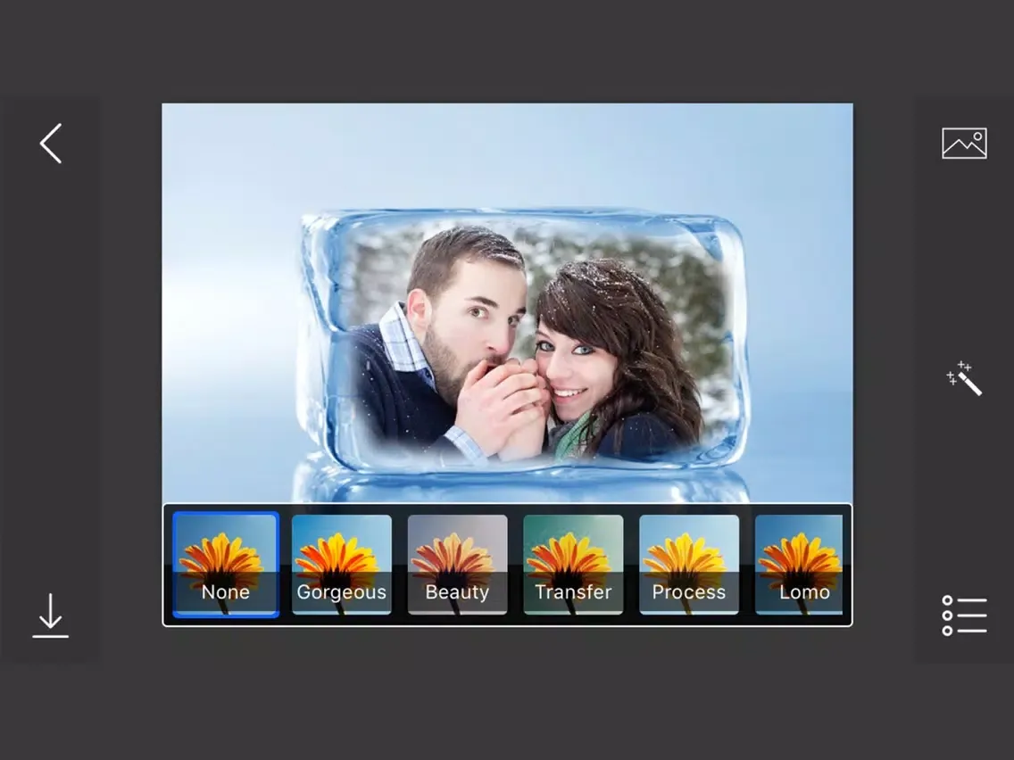 Ice Photo Frames - make eligant and awesome photo using new photo frames iPad  Screenshots