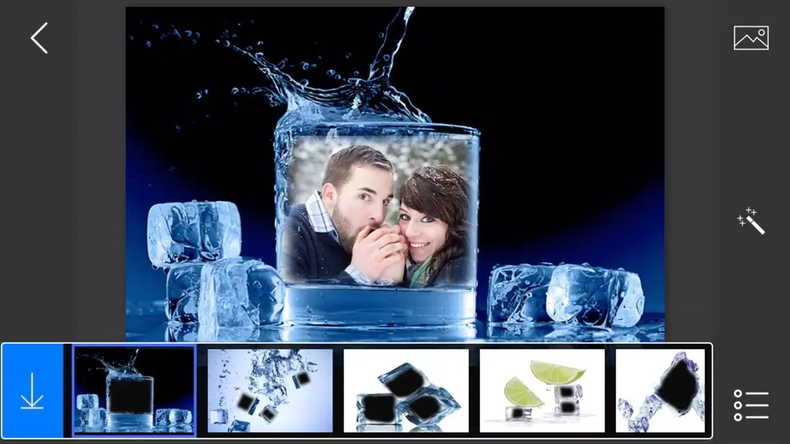 Ice Photo Frames - make eligant and awesome photo using new photo frames Screenshots