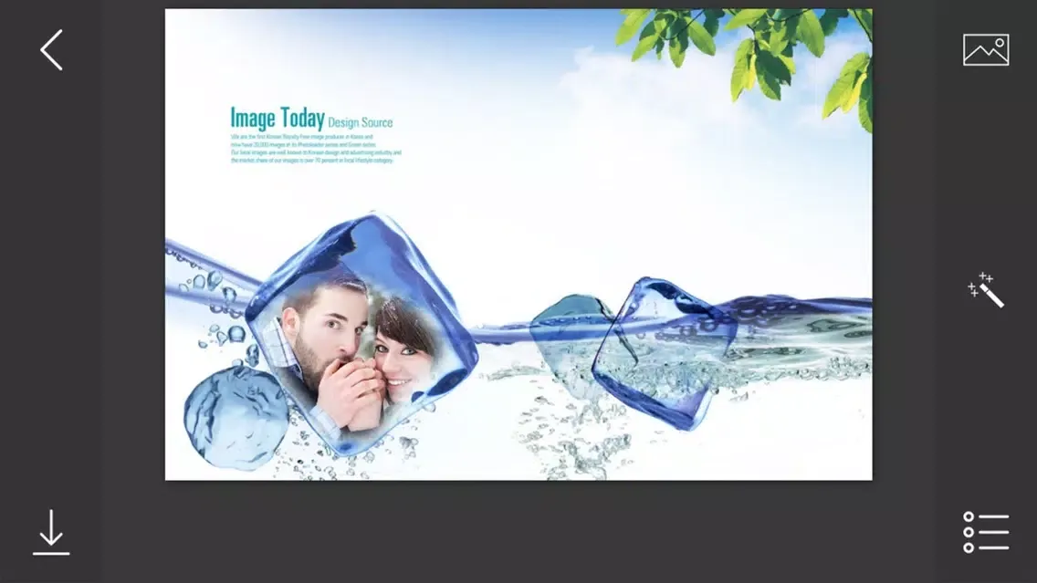Ice Photo Frames - make eligant and awesome photo using new photo frames Screenshots