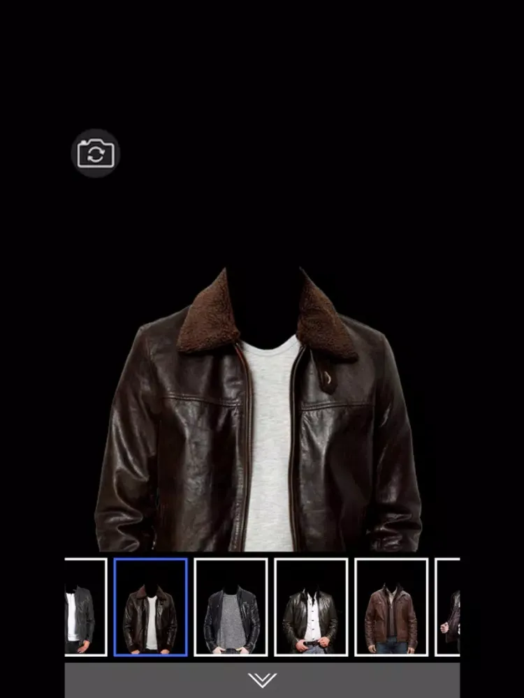 Leather Coat for Man Suit - Latest and new photo montage with own photo or camera iPad  स्क्रीनशॉट