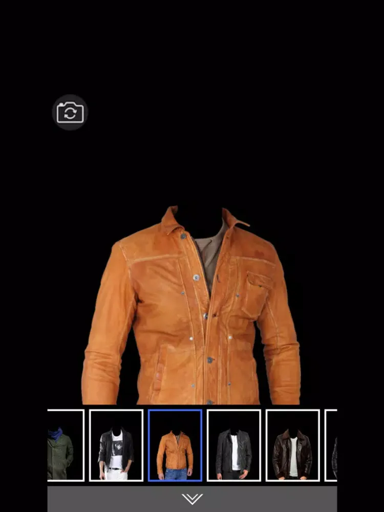 Leather Coat for Man Suit - Latest and new photo montage with own photo or camera iPad  स्क्रीनशॉट