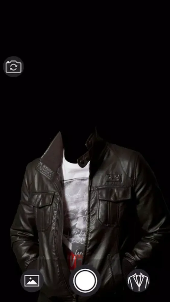 Leather Coat for Man Suit - Latest and new photo montage with own photo or camera स्क्रीनशॉट