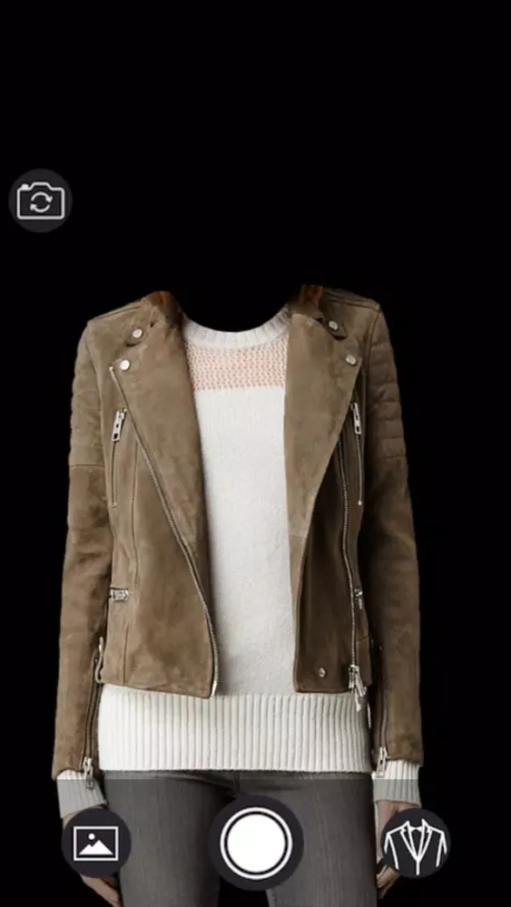 Leather Coat for Woman Suit - Latest and new photo montage with own photo or camera应用截图