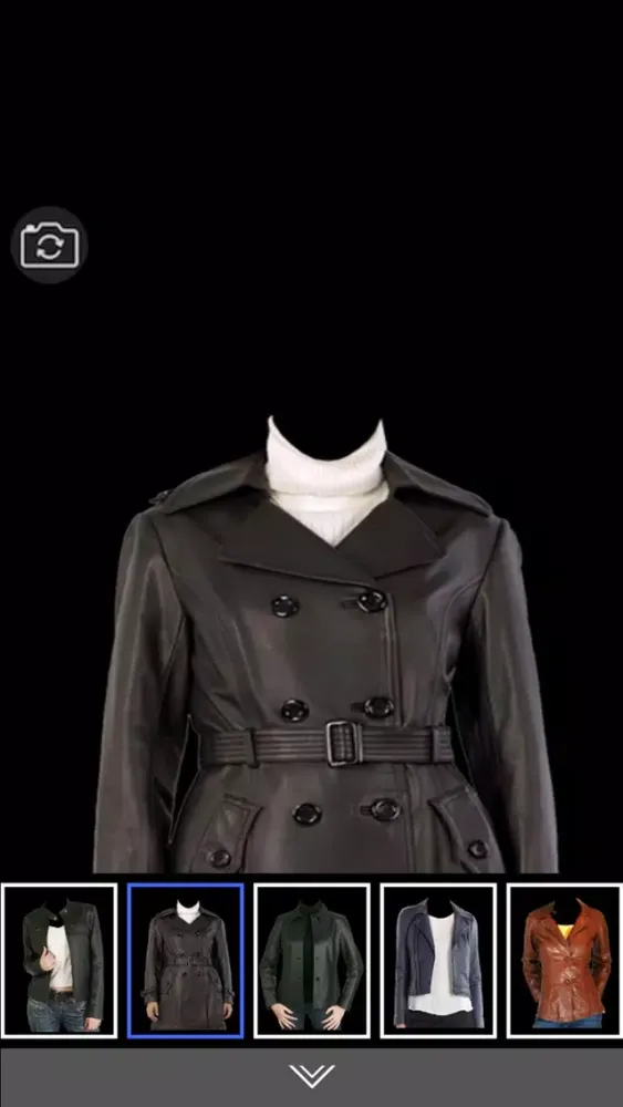 Leather Coat for Woman Suit - Latest and new photo montage with own photo or camera应用截图