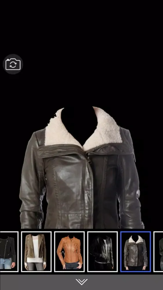 Leather Coat for Woman Suit - Latest and new photo montage with own photo or camera应用截图