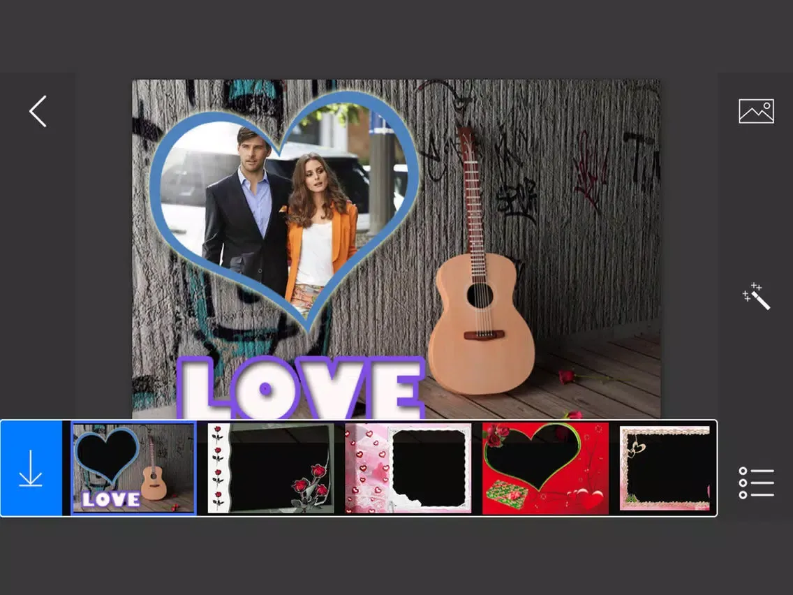 Romantic Photo Frames - make eligant and awesome photo using new photo frames iPad  Screenshots