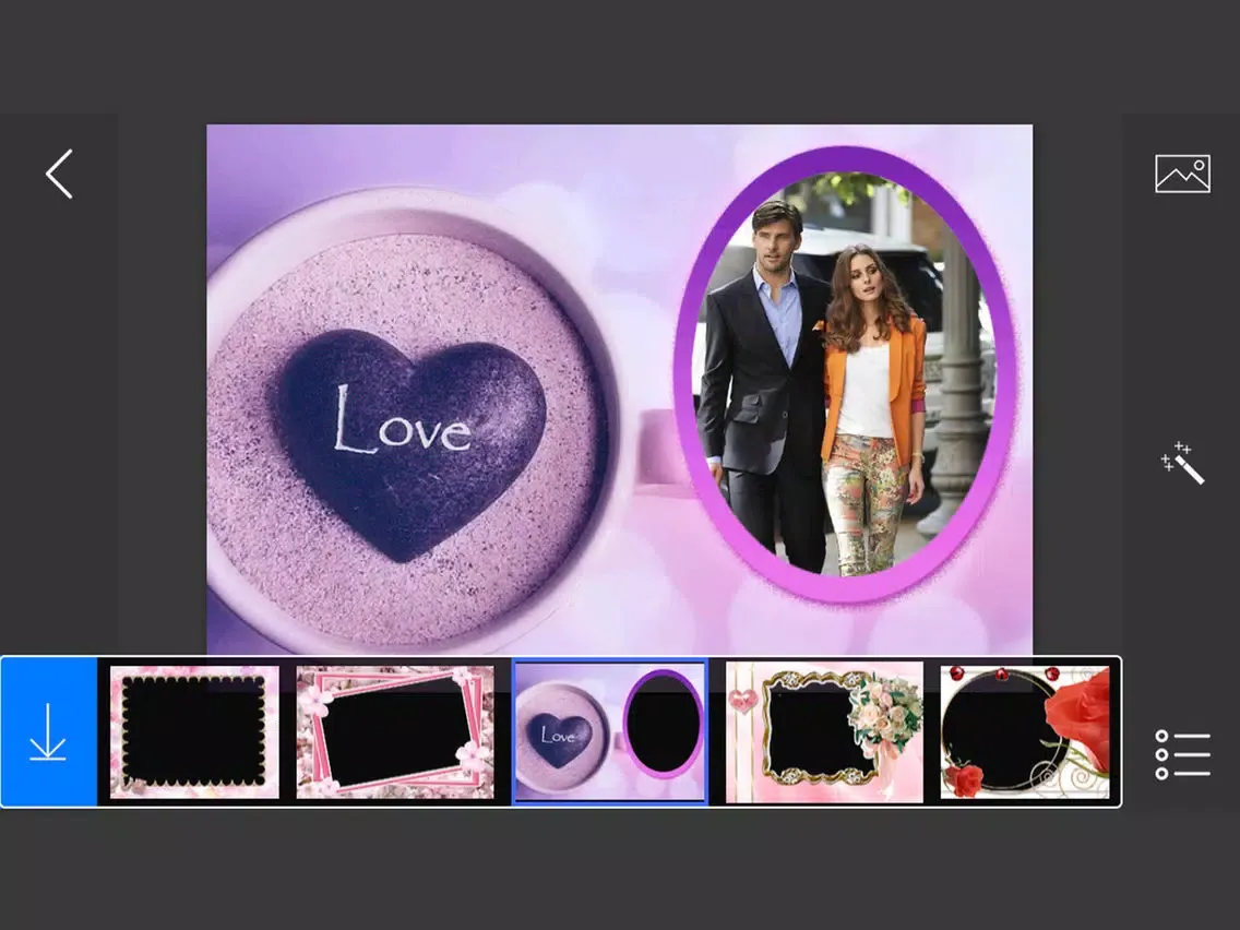 Romantic Photo Frames - make eligant and awesome photo using new photo frames iPad  Screenshots