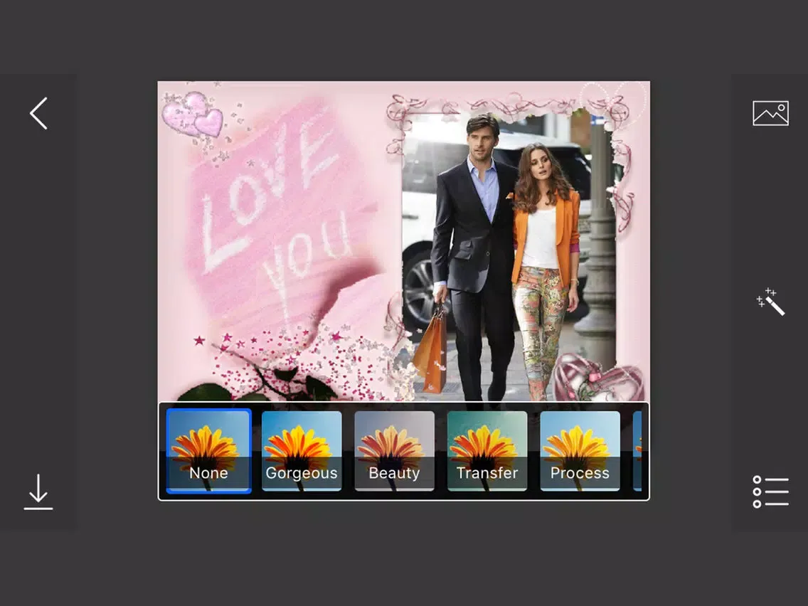 Romantic Photo Frames - make eligant and awesome photo using new photo frames iPad  Screenshots