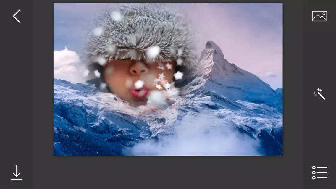 Screenshot di Snowfall Photo Frames - make eligant and awesome photo using new photo frames