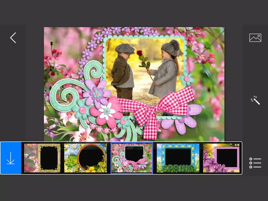 Spring Photo Frames - make eligant and awesome photo using new photo frames iPad  Screenshots