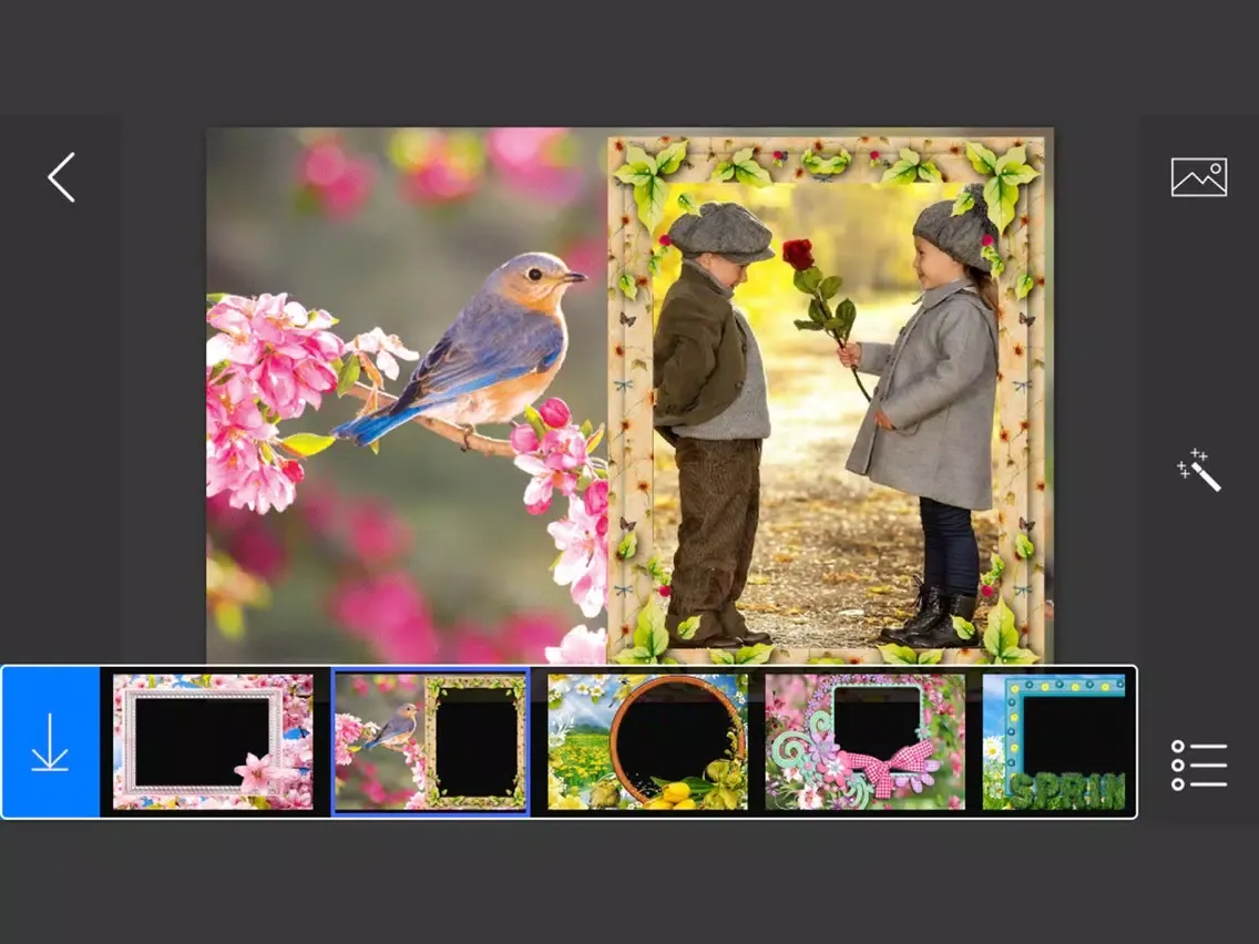 Spring Photo Frames - make eligant and awesome photo using new photo frames iPad  Screenshots