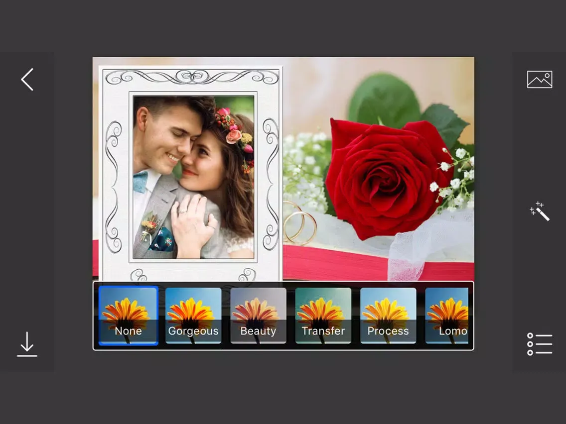 Capturas de pantalla de Wedding Photo Frames - make eligant and awesome photo using new photo frames iPad 