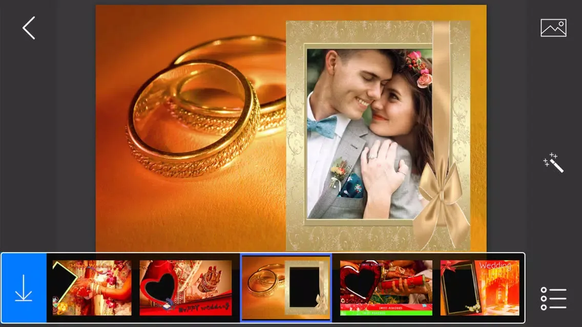 Capturas de pantalla de Wedding Photo Frames - make eligant and awesome photo using new photo frames