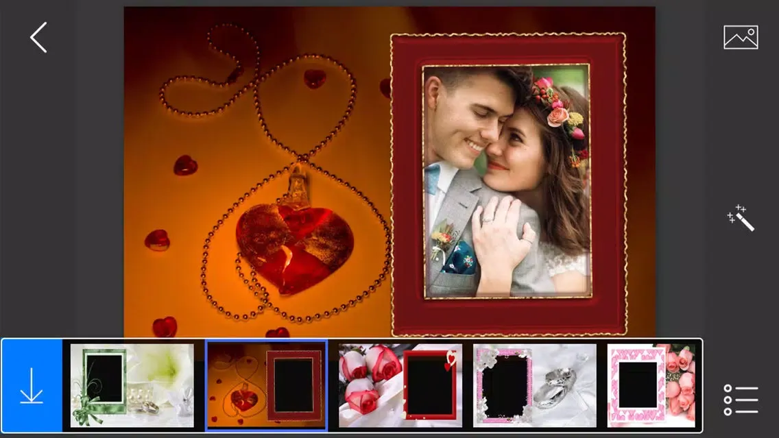 Capturas de pantalla de Wedding Photo Frames - make eligant and awesome photo using new photo frames