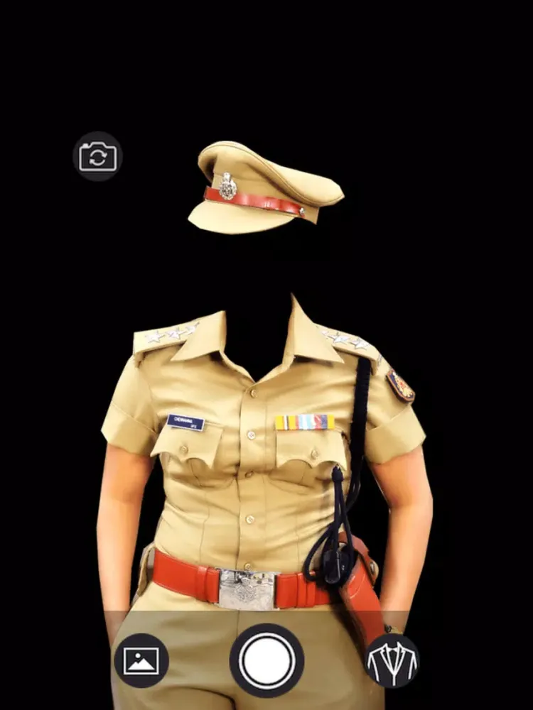 Women Police Suit - Photo montage with own photo or camera iPad  স্ক্রিনশট