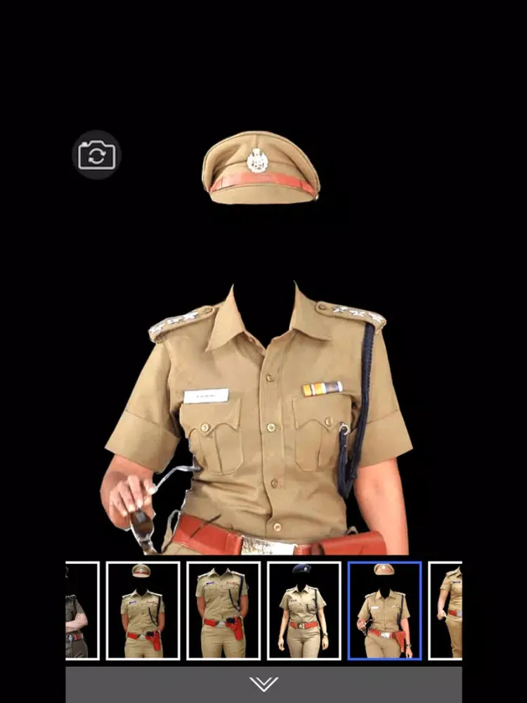 Women Police Suit - Photo montage with own photo or camera iPad  স্ক্রিনশট