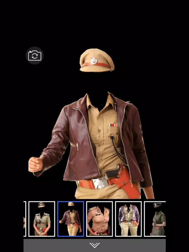 Women Police Suit - Photo montage with own photo or camera iPad  স্ক্রিনশট