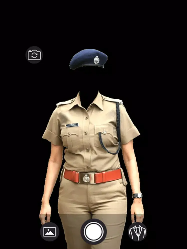 Women Police Suit - Photo montage with own photo or camera iPad  স্ক্রিনশট