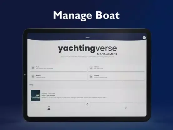 YachtingVerse Yacht Management iPad  Ekran Görüntüleri