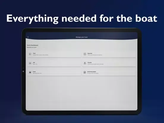 YachtingVerse Yacht Management iPad  Ekran Görüntüleri