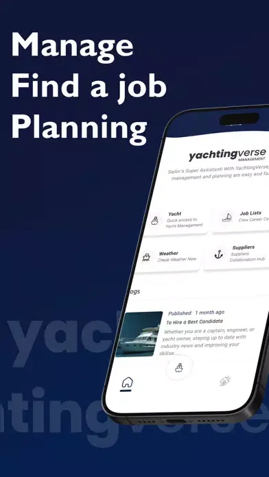 YachtingVerse Yacht Management Ekran Görüntüleri