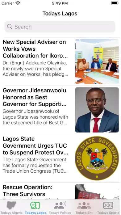 Today's Nigeria Screenshots