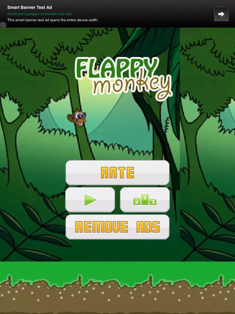 Ảnh chụp màn hình của Flappy Monkey - Download One of the Best Animal Game Apps Now for Free iPad 