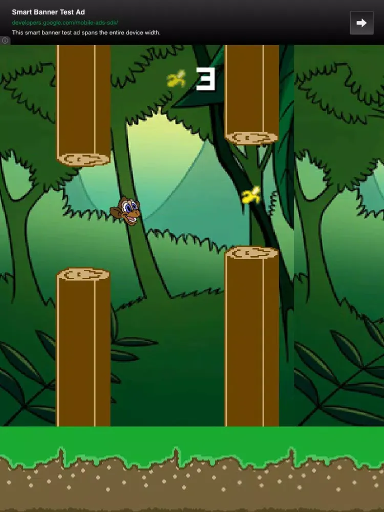 Ảnh chụp màn hình của Flappy Monkey - Download One of the Best Animal Game Apps Now for Free iPad 