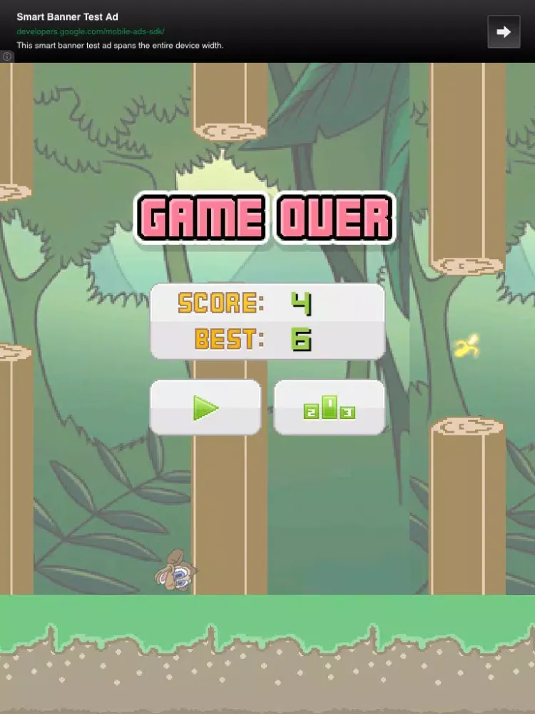 Ảnh chụp màn hình của Flappy Monkey - Download One of the Best Animal Game Apps Now for Free iPad 