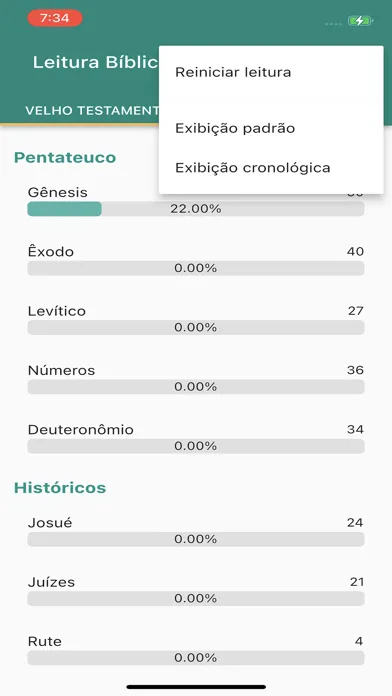 Controle de Leitura da Bíblia應用截圖