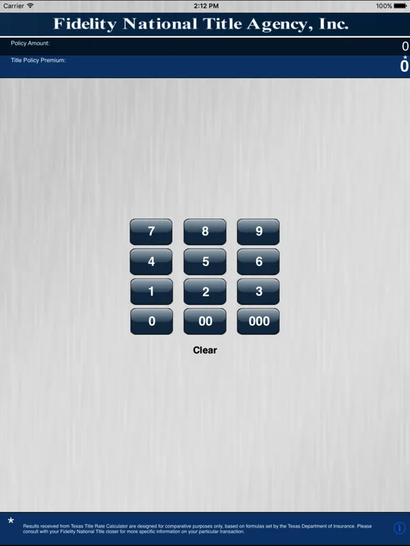تصاویر Texas Title Rate Calculator iPad 