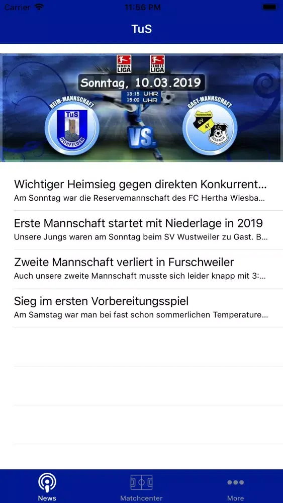 Tangkapan skrin TuS Nohfelden