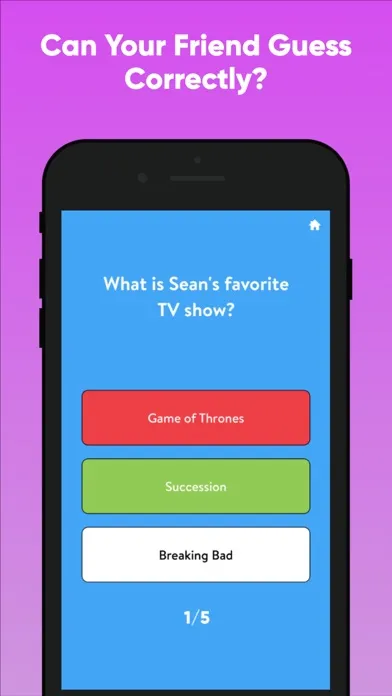 Capturas de tela do Friendship Test - Quiz Game
